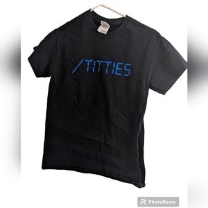 size Small backslash  /ti**ies tee